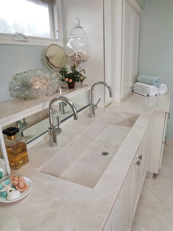 Double Trough Sink…uses less space than 2 sinks