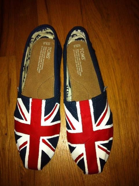 Hand-painted Toms shoes