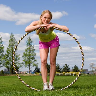 Hoop Yourself Slim With This Hula-Hoop Workout: Whats not to love about this sup