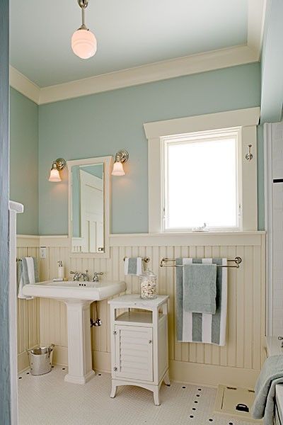 Icy blue again…this time in a bathroom.