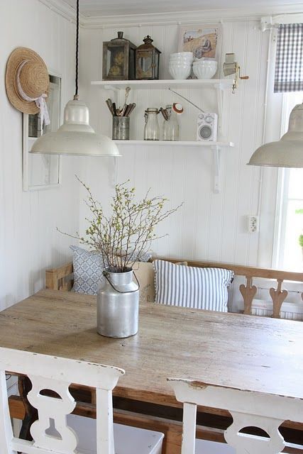 love the white. anything in our house becomes distressed anyway! :)