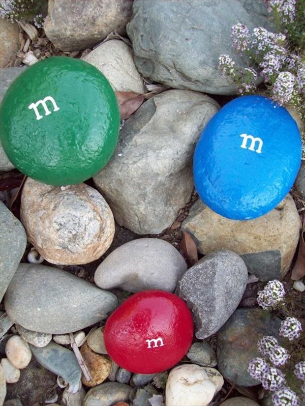 M & M Rocks. Just too funny not to put in here. Great craft for kids!