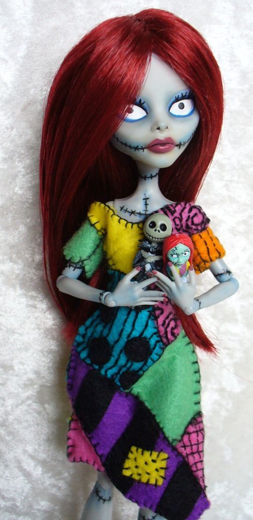 Monster High custom – Sally from Nightmare Before Christmas by redmermaidwerewol