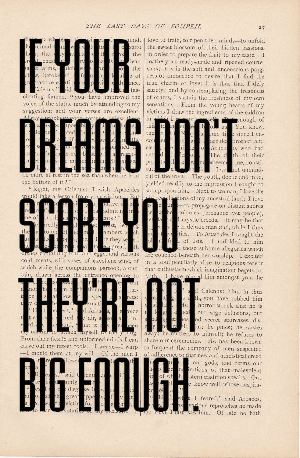 motivational quote – If Your Dreams Don’t Scare You, They’re Not Big Enough