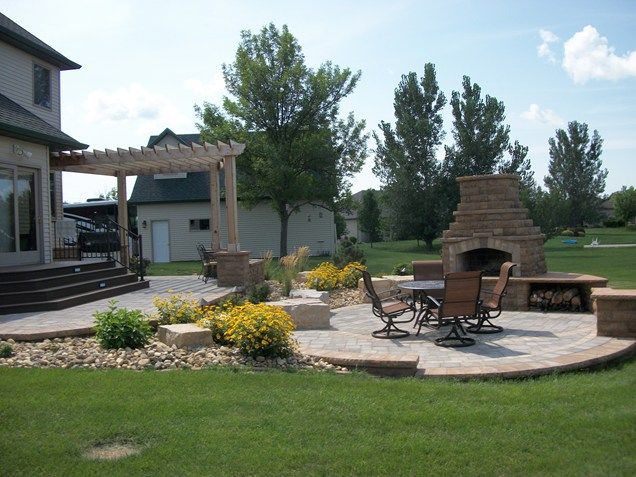 Outdoor Living, Patio Cover, Fireplace, Backyard Patio  Backyard Landscaping  Si