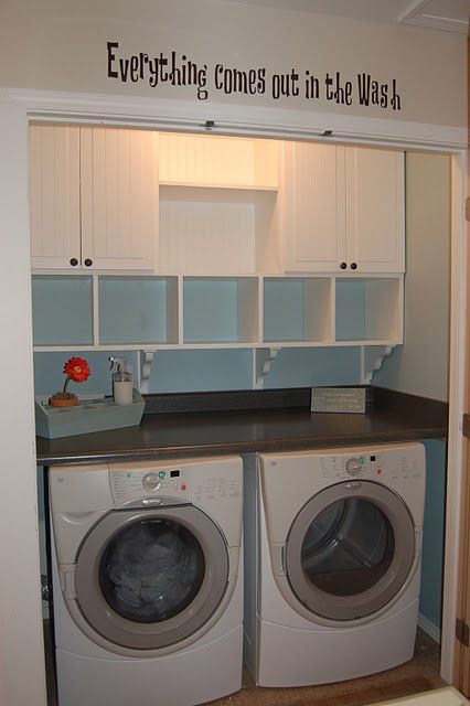 utilize all the space in laundry room