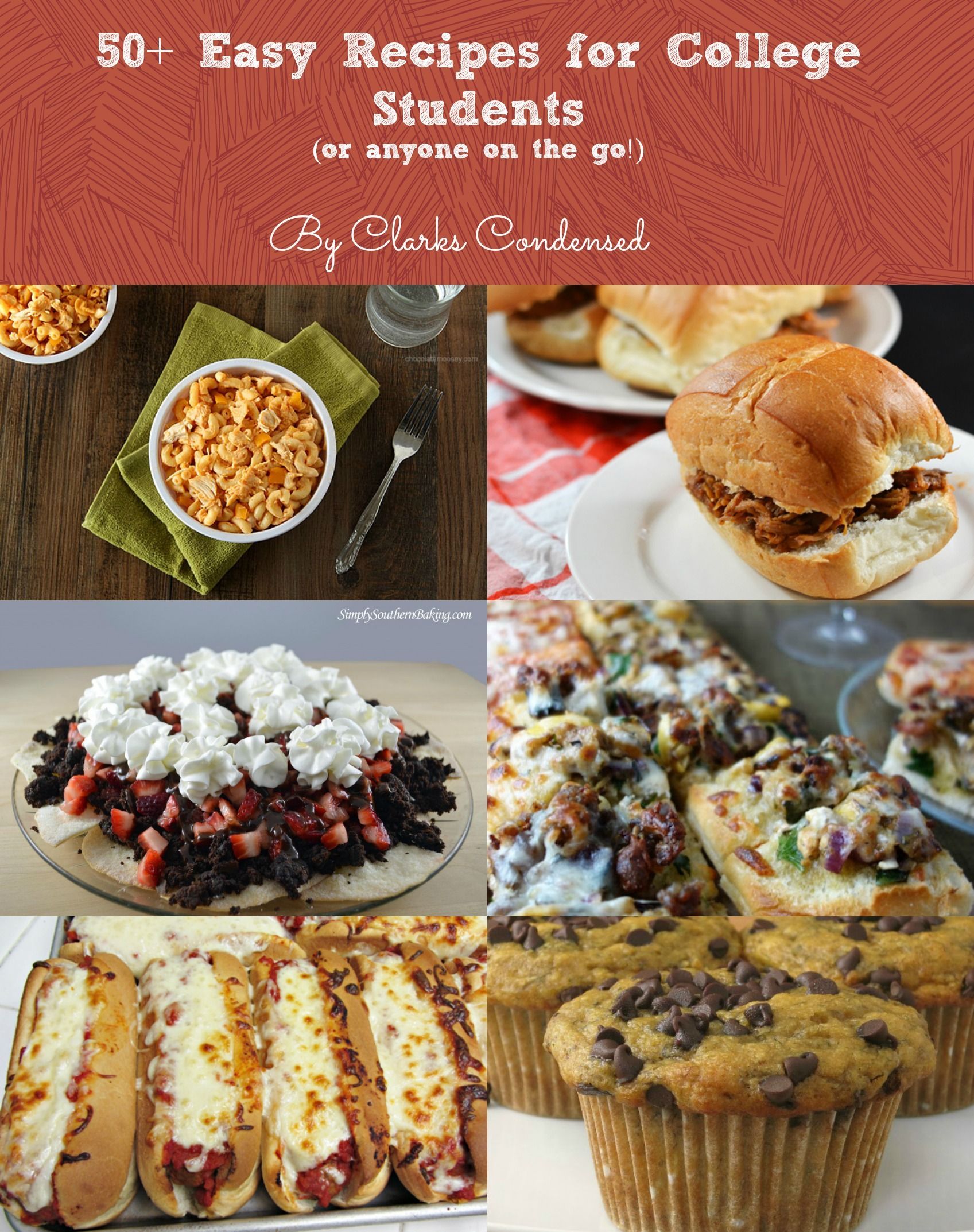 50+ Easy Recipes For College Students (or anyone on the go!) #college #easymeals