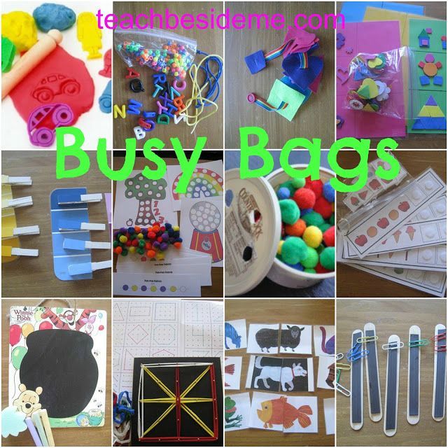 DIY Busy Bags – activities to entertain a toddler and grow their counting, color