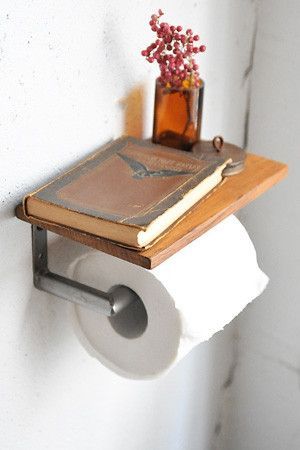For the teeny tiny bathroom. Good for phones (of guests) or air-freshener or eve