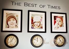 Picture of child with clock stopped at time of birth