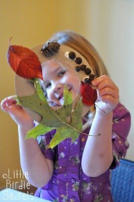 Take a walk this fall with your child and gather items that have fallen from tre