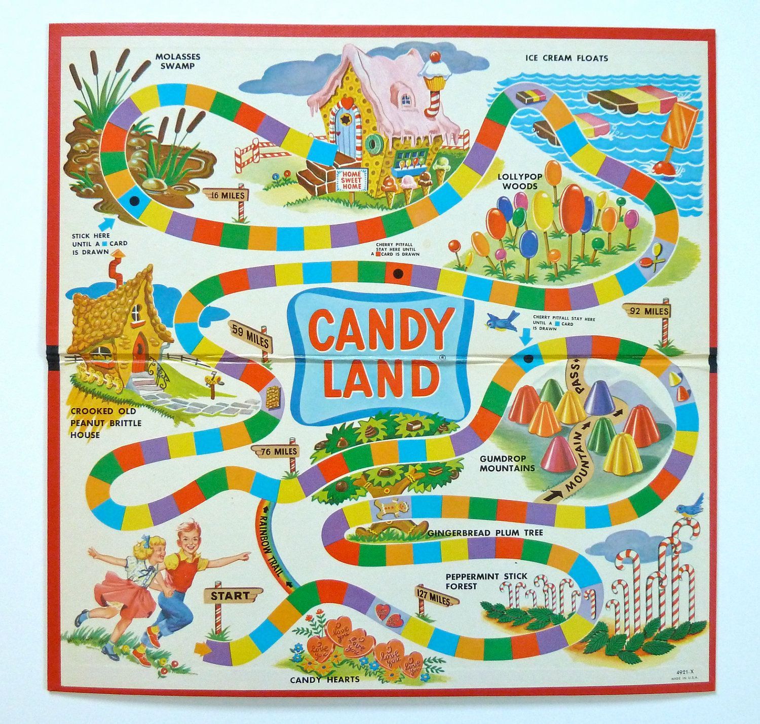 1960s Vintage Candy Land Game. When it first came out!! Still a favorite memory