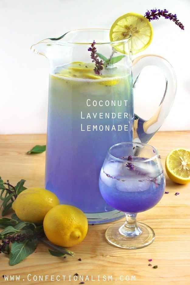 Coconut Lavender Lemonade | 24 Deliciously Simple Non-Alcoholic Cocktails