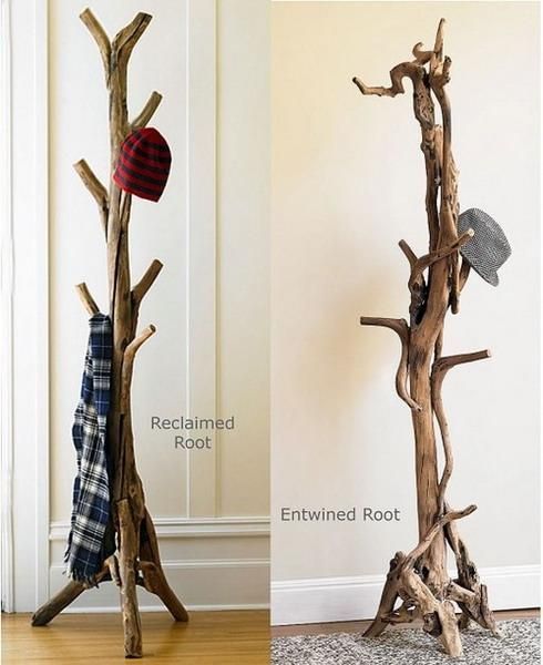 DYI entryway ideas | do it yourself wooden coat racks for modern interior decora