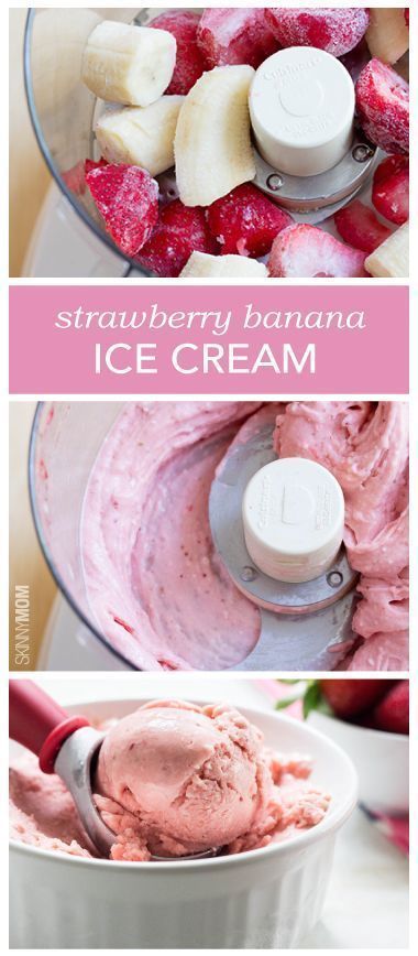 Heres a healthier option for your midnight snack. Try our our strawberry banana