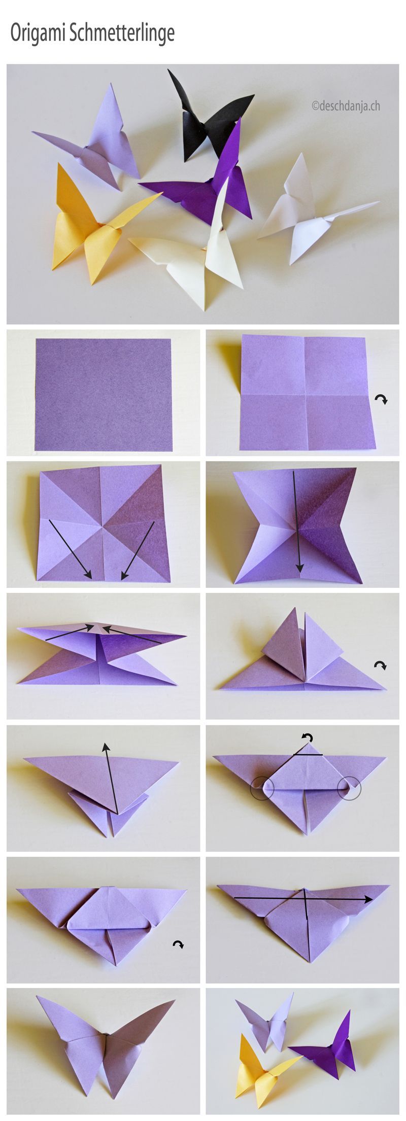 How to make Origami Butterflies These are lovely butterflies. The site is in Ger