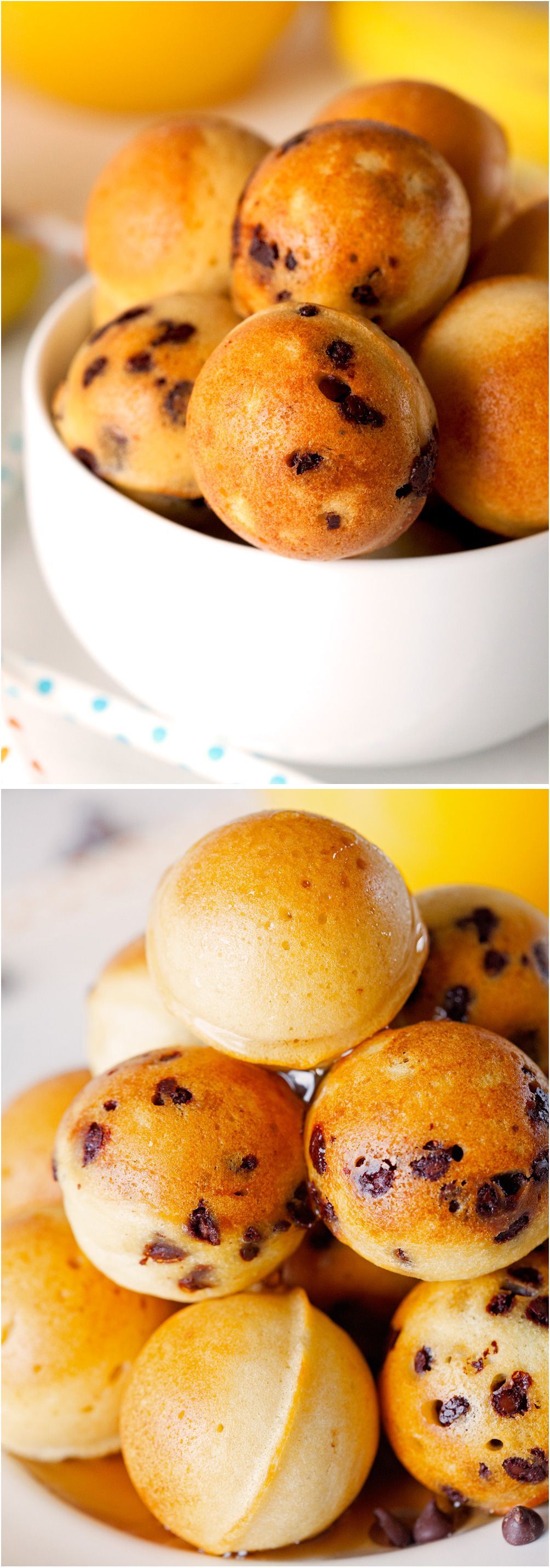 Pancake Poppers- these would be super cute for a brunch shower or slumber party