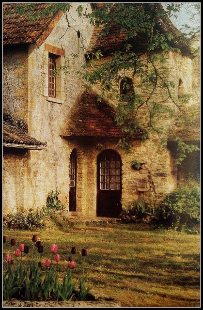 Saint-Lon-sur-Vzre, France. The peaceful village of Saint-Lon-sur-Vzre is locate