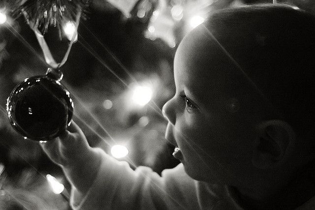 So need to get a photo like this! christmas wonder, baby and decoration