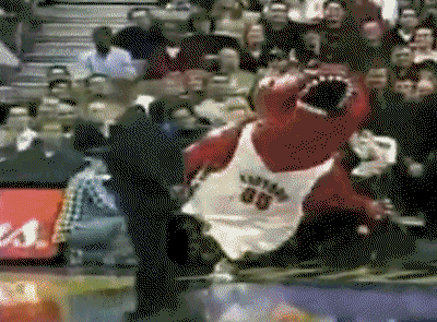 The most entertaining mascot ever. | 31 GIFs That Will Make You Laugh Every Time