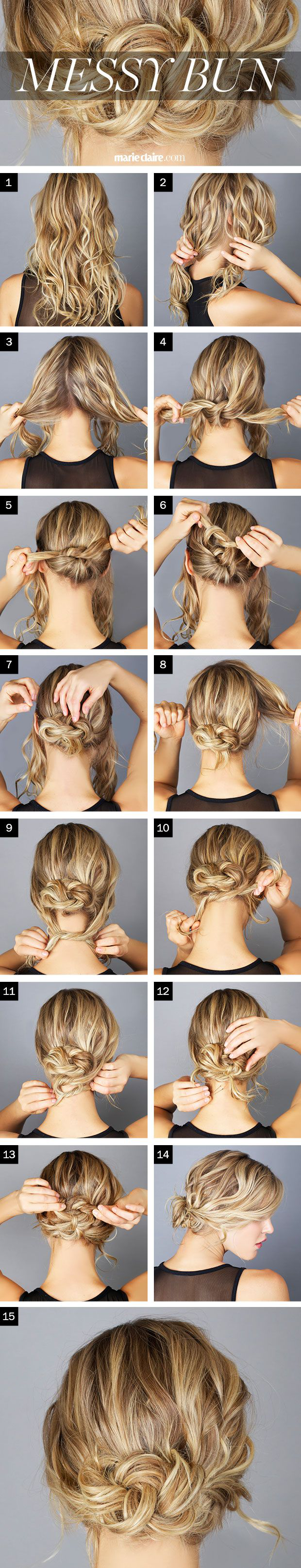 The steps to the perfect messy bun! Get inspired with haircare from Duane Reade.