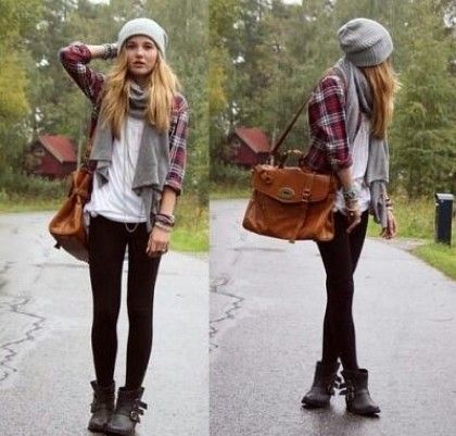 what to wear with leggings: 4) motorcycle boots. its always difficult to find wh