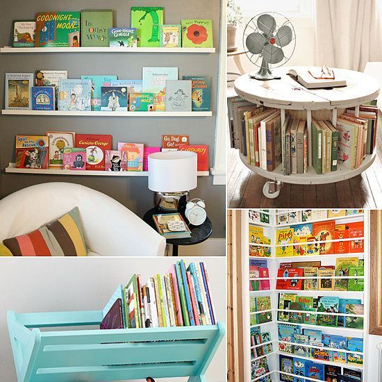 15 Unique Storage Solutions For Kids Books… I need to do SOMETHING with all of
