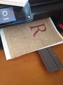 how to print on burlap with an inkjet printer this is a game changer, crafts, ho