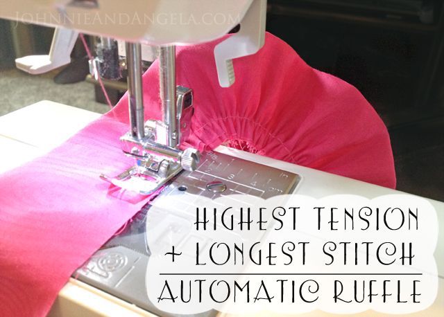 If you dont have a ruffler: The easiest way to make a ruffle! highest tension +