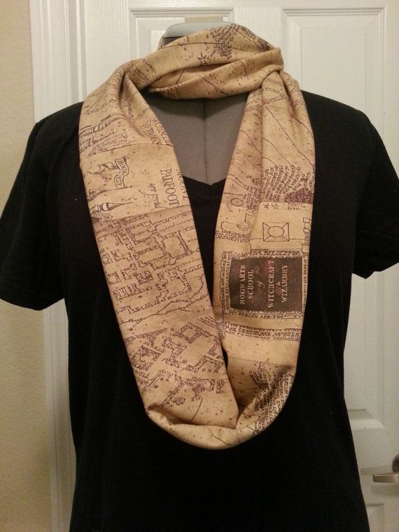 Marauders Map Infinity KNIT scarf  made to by NerdAlertCreations, $40.00