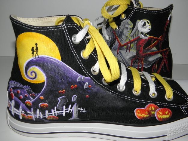 Nightmare Before Christmas Converse!  this page has some other pretty awesome de