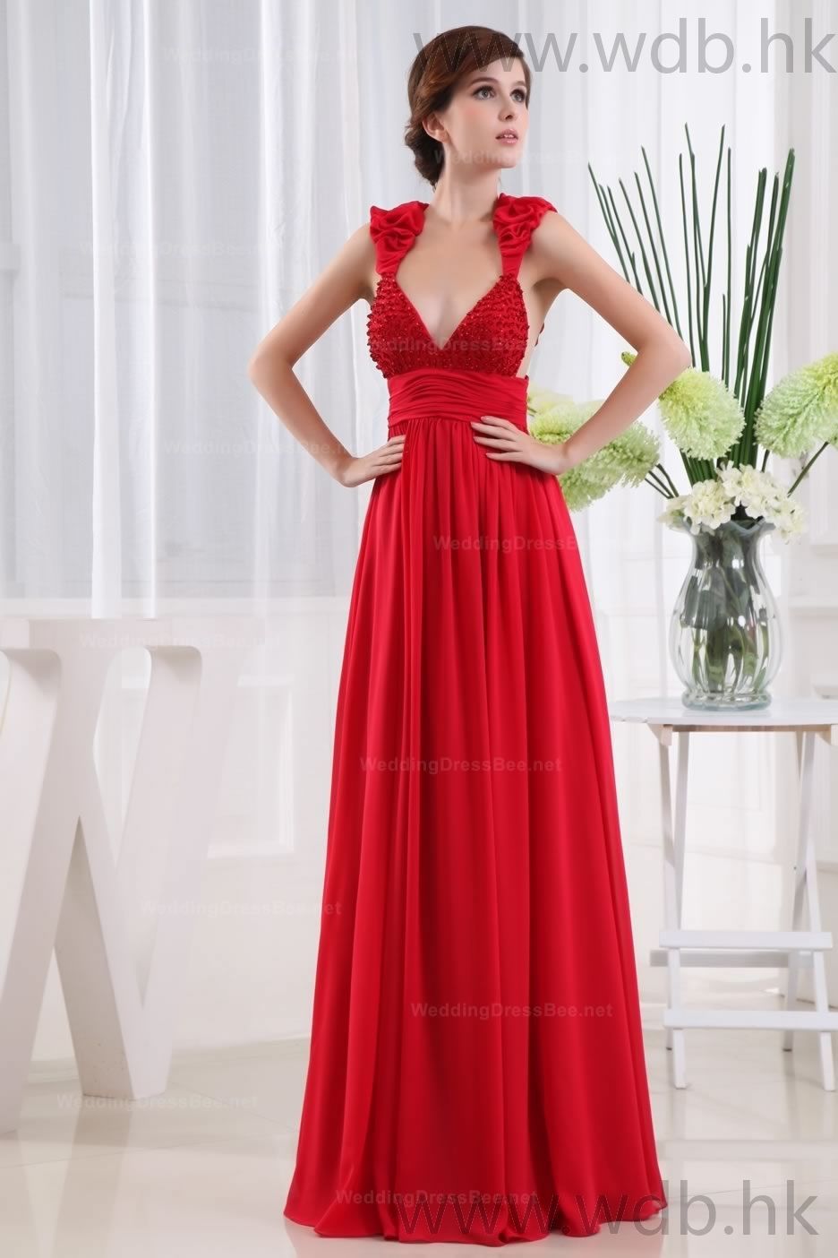 Sexy Evening Dress With Empire Waist And Floor-Length  A-line/Princess, Floor Le
