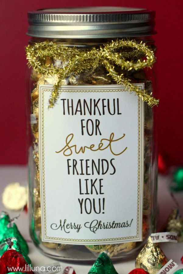 Thankful for Sweet Friends Like You Christmas Gift Idea – Cute. Simple. Inexpens
