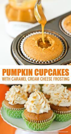 this looks like a fun twist on the pumpkin cupcakes I usually make for Thanksgiv