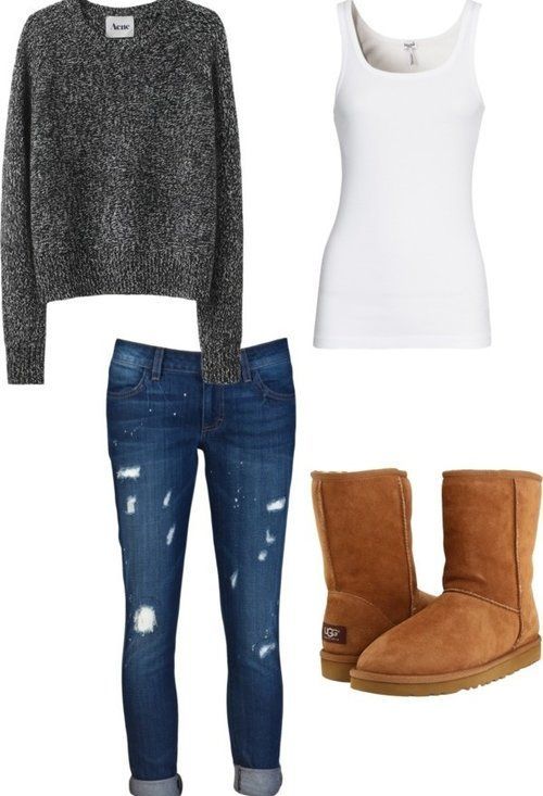 Ugg Classic Boots in Winter outfit