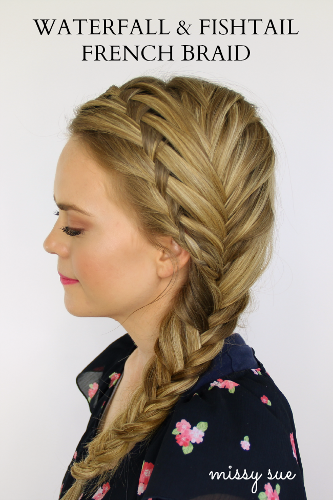 Waterfall & Fishtail French Braids | #hair #tutorial #beauty #braid #French #fis