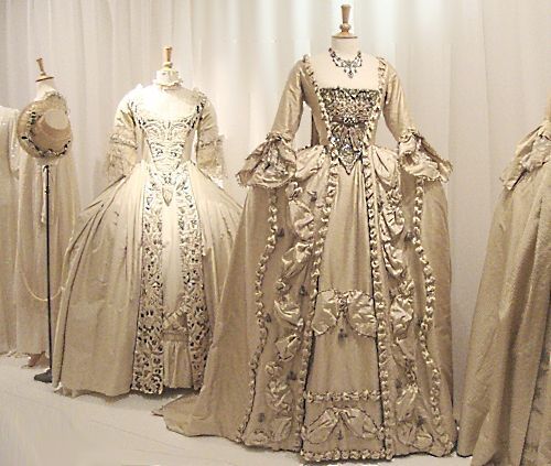 Wedding dresses – 18th century style. Keira Knightley wore the one with bows in