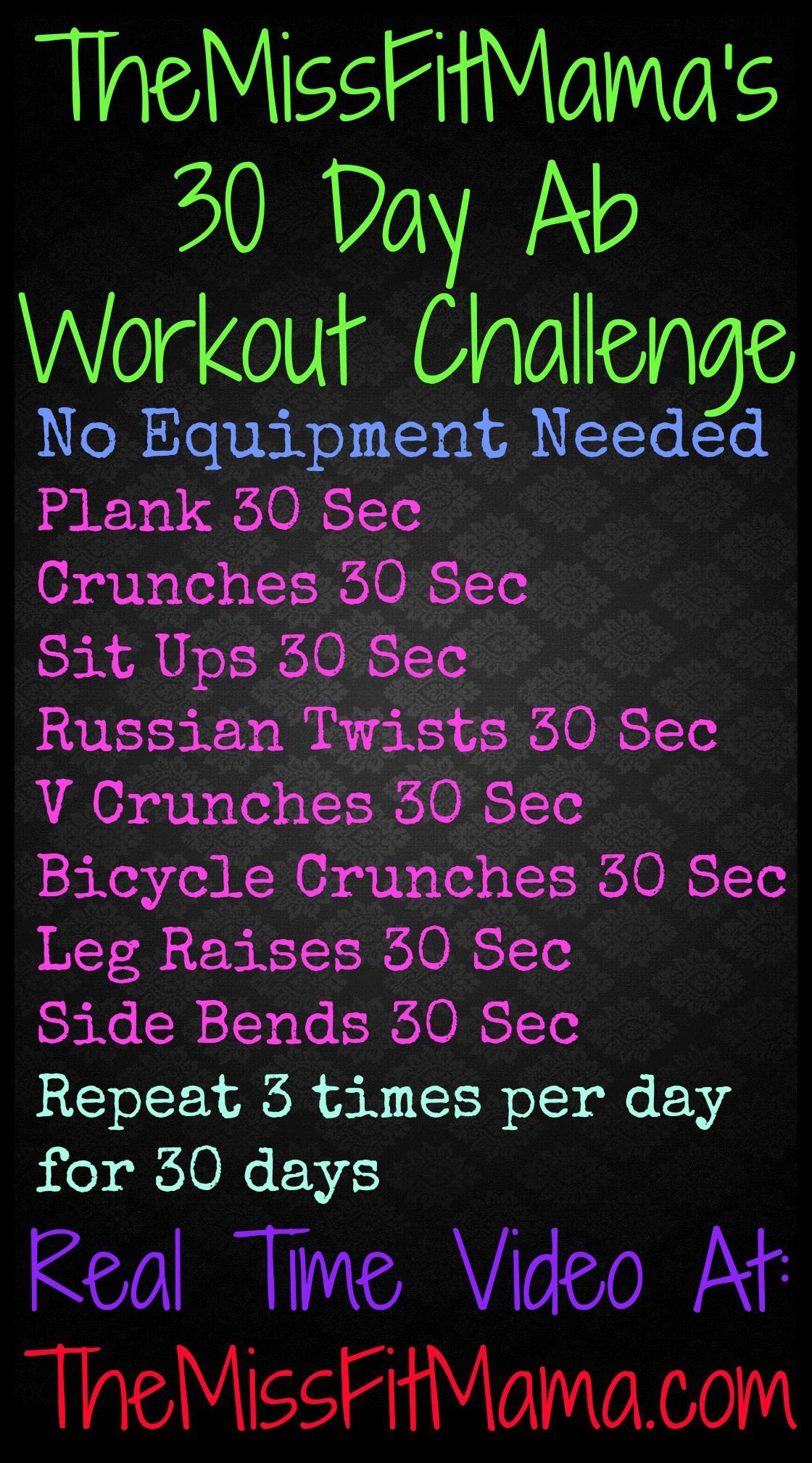 30 day ab workout challenge