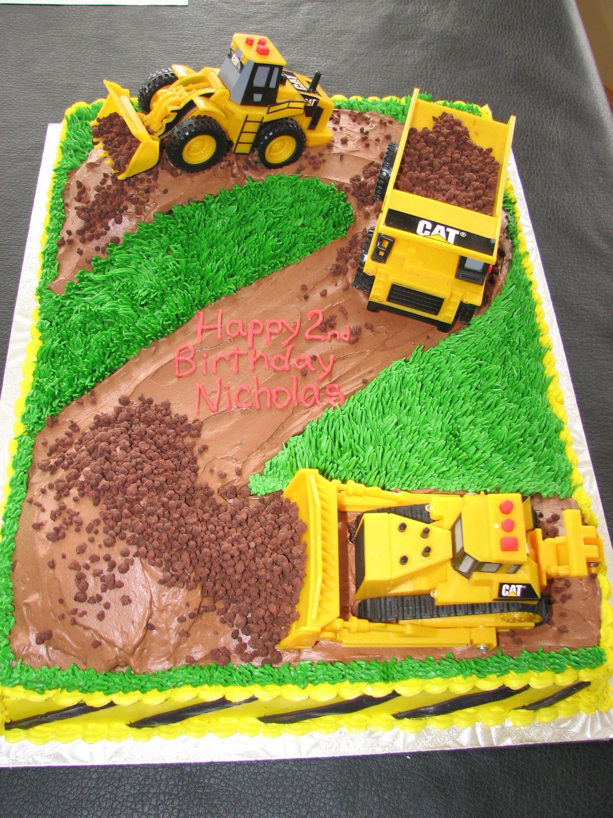 Digger cake idea. I think Id use cr