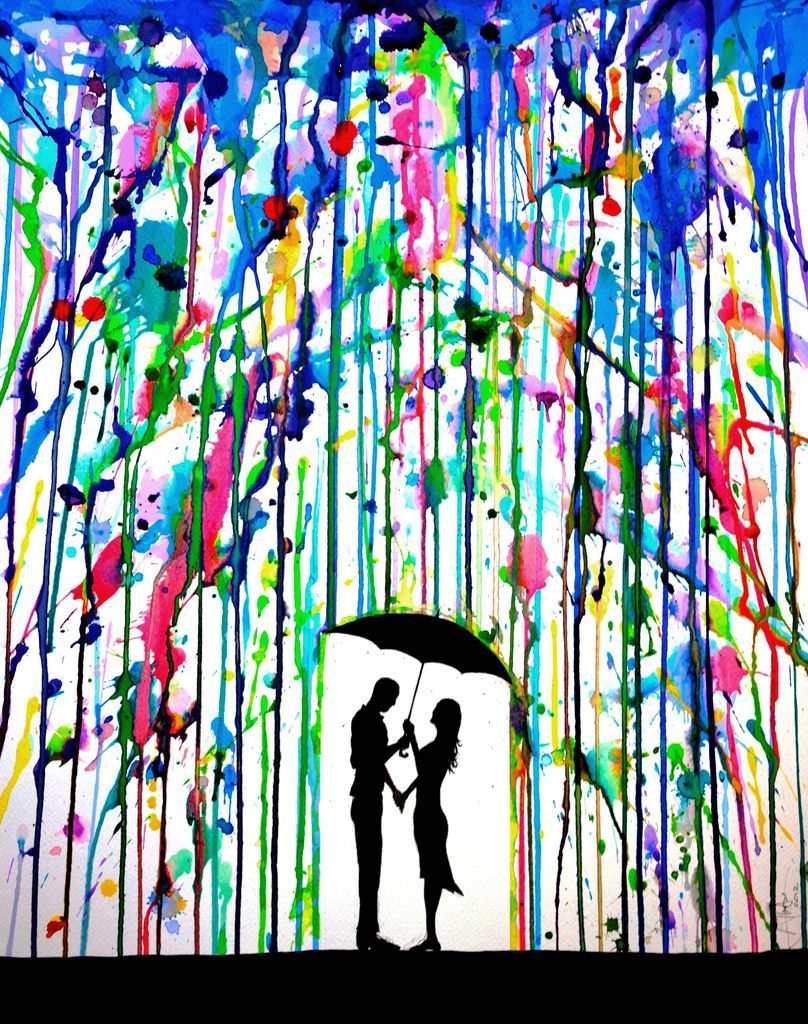 Love is exactly like this. Colorful and exciting! The rain representing struggle