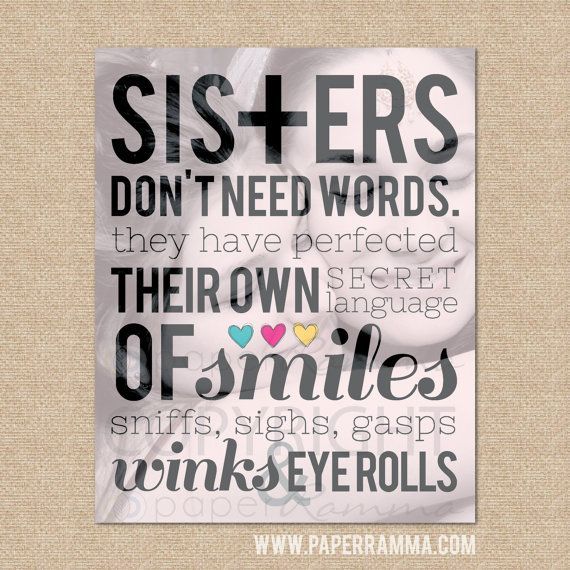 Sisters Dont need words // A specia