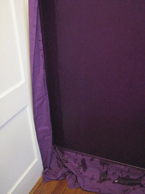 Starched fabric wall cover–this is