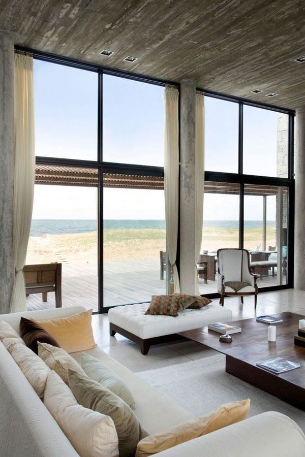 Beach house with modern interior de