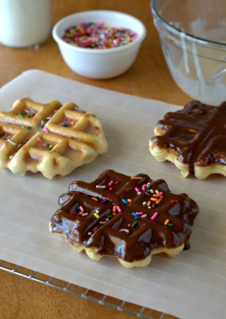 Doughnut Waffles! Baked in the waff