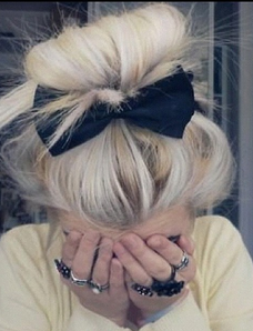 Make ur bun stand out… bow has to