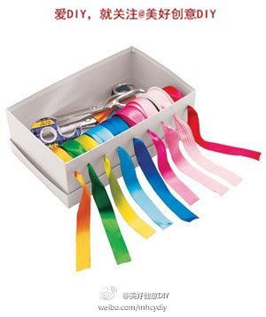 this ribbon box is a great idea for