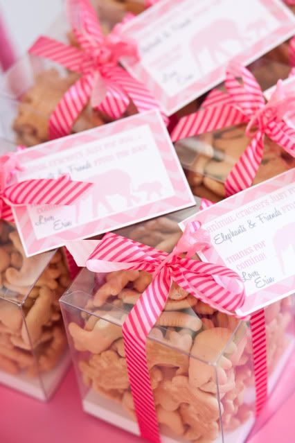 Animal Crackers Party Favors. Eleph