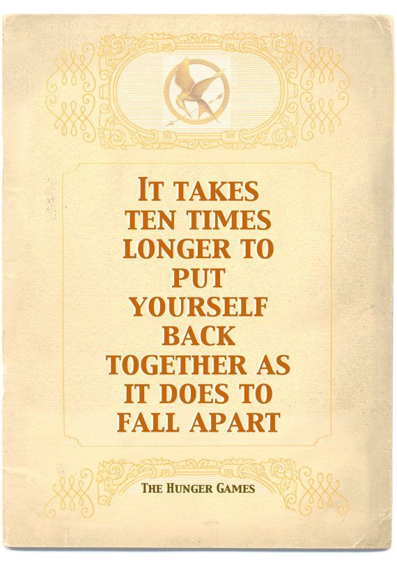 A4/A5 Poster of The Hunger Games Quote by