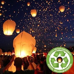 biodegradable wish lanterns