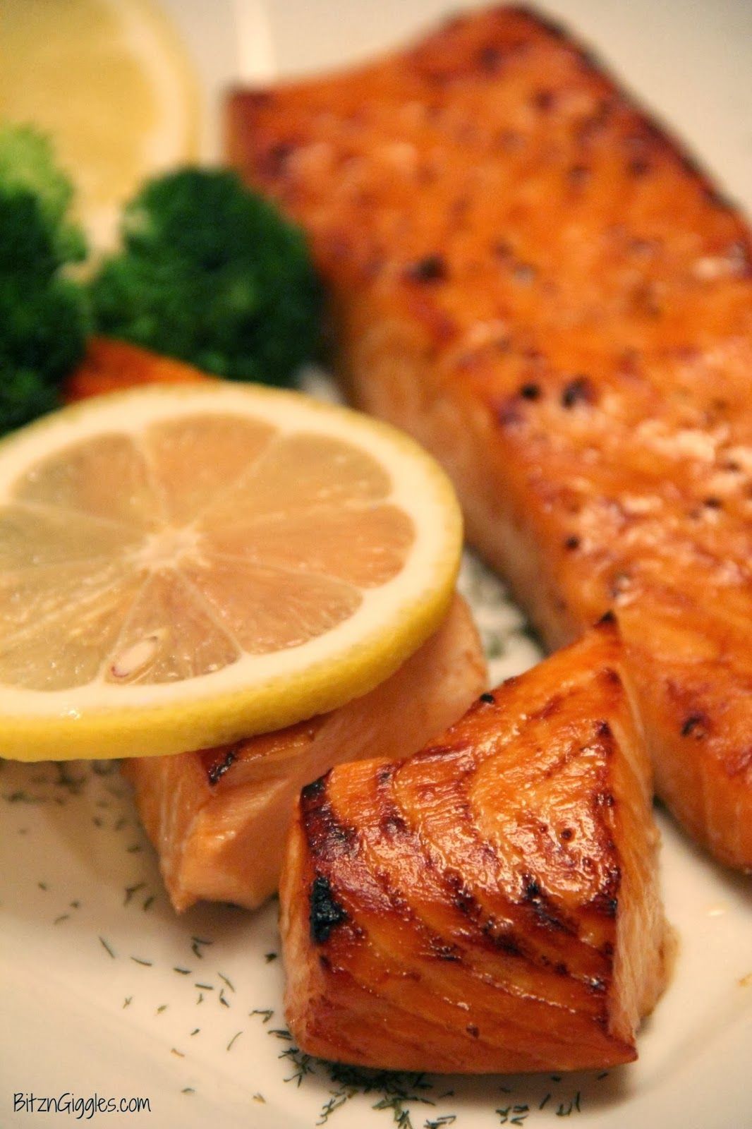 Brown Sugar Salmon: Marinate two hours. Bake 15 minutes at 450. Broil high for five